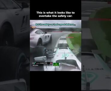 Lewis Hamilton overtakes the safety car in Formula 1 ! #lewishamilton #f1 #racing