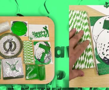 Golf Party Decorations Review | 159-Piece Golf Themed Birthday & Event Set 🎉⛳