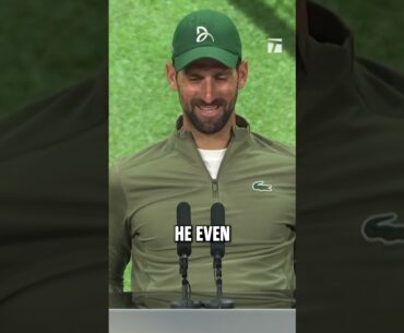 We know where Stefan gets his confidence 😉 #djokovic #wimbledon #tennis #confidence