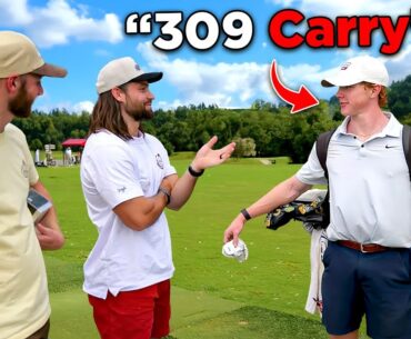 CALLING OUT Golfers on the Driving Range
