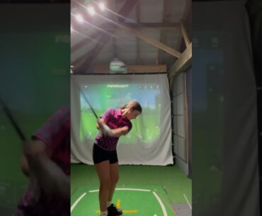 #unstoppable #girlgolfer practice at home