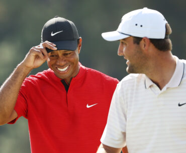 tiger woods scottie scheffler the masters 2020