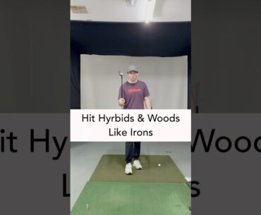 How to hot hybrids and fairway woods #golfcoach #golf #golftechnique #golfswing #golflesson