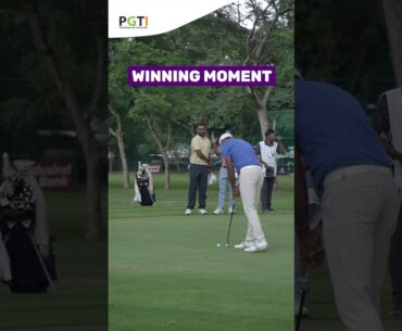 Sealed with a perfect putt! 🏆⛳ Yuvraj Sandhu takes the crown at Mysuru Open 2025