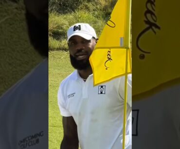 LeBron back on the golf course