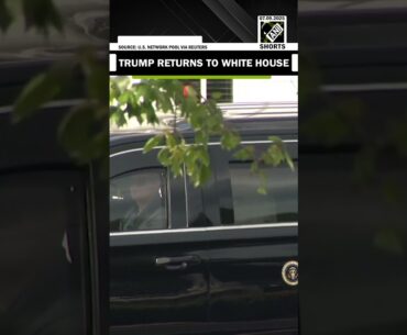 President Trump returns to White House after playing Golf in Virginia