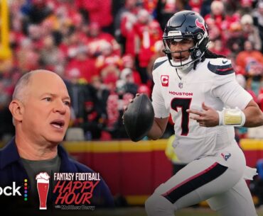 CJ Stroud needs functional O-line to regain rookie form | Fantasy Football Happy Hour | NFL on NBC