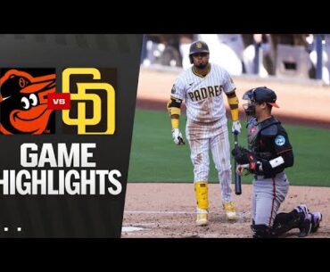 Orioles vs. Padres Game Highlights (9/1/25) | MLB Highlights