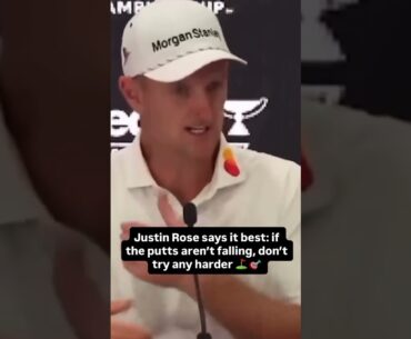 Justin Rose on Teaching Junior Golfers to Trust the Process, Not Force Results
