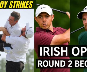 Irish Open 2025 Round 2 : Rory McIlroy and Shane Lowry Battle at The K Club