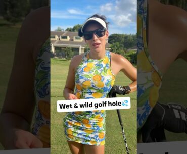 Golf gets wet and wild 💦 #golf