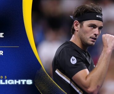 Jerome Kym vs. Taylor Fritz Highlights | 2025 US Open Round 3
