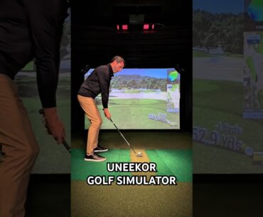 UNEEKOR GOLF SIMULATOR UPDATE! Del Monte now on Game Day! Watch this shot! 🤯 #golf #golfswing