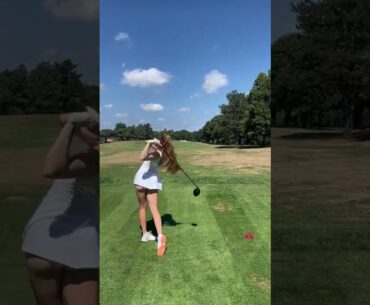 Wind was a paid actor 😋 #funny #shorts #reels #golf #girl #asmr