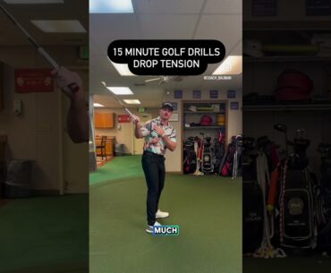 Drop tension #shorts #youtubrshorts #golf #golfswing #golfer