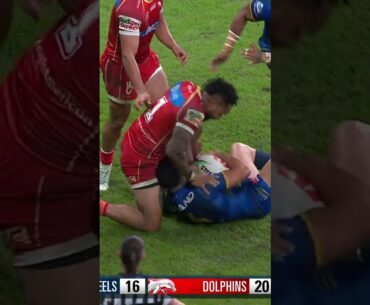 Too much pace! The Hammer's last-minute try saver #nrl #rugbyleague