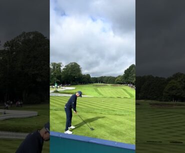 Nicolai Hojgaard getting ready for the BMW PGA Championships in the Pro Am! #golfswing #golf