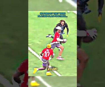 When Jalen Ramsey Forget he was Playing Flag Football 😅☠️ #nfl #shorts