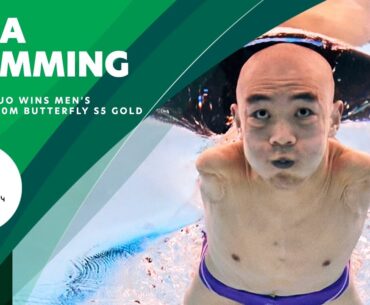 Guo Wins Gold For China In Para Swimming Men's 50m Butterfly S6 🇨🇳