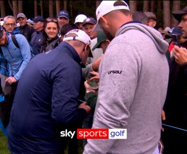 Rahm saves par after a lengthy debate with a rules official about a moving ball
