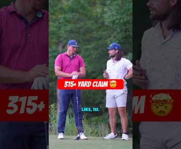 He claimed to hit his DRIVER OVER 315 YARDS 🤯