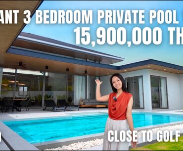EP 60 : Elegant 3 Bedroom Private Pool Villa Close to Golf Course  Hua Hin Soi 112
