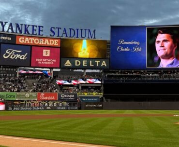 Yankees hold moment of silence for Charlie Kirk following fatal shooting