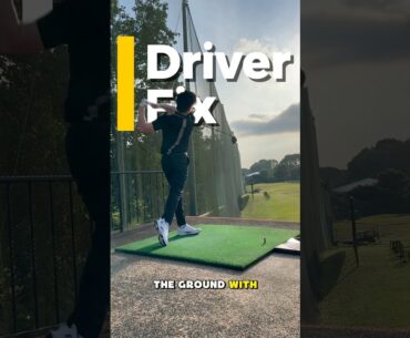 Do This To Stop Hitting The Ground With Your Driver #golf #golfswing #golfcoach