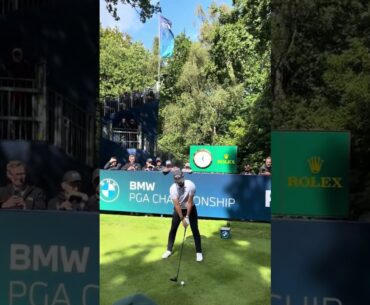 Min Woo Lee, wayward on 17 at the BMW PGA Championships at Wentworth!  #golf #callaway