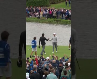 Rory McIlory's INCREDIBLE clutch putt to force play-off! 🤯