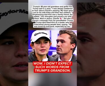 Kai Trump's Emotional Message: “Charlie Kirk Was a Leader We All Loved”