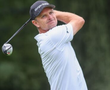 WATCH: Justin Rose in disbelief after missing eagle by the barest margin at BMW PGA Championship