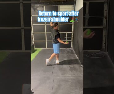 Frozen shoulder return to golf