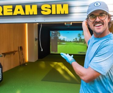 I built my dream indoor golf simulator