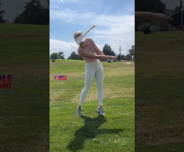 Amazing Golf Swing you need to see | Golf Girl awesome swing | Golf shorts | Jeni Brooke
