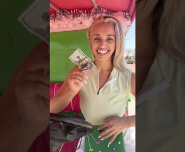It must taste good! #cartgirl #golf #golfswing #golfer #golfgirls #golfgear #golfers #golftips #lol