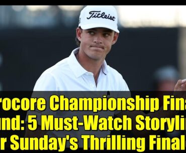Procore Championship Final Round: 5 Must-Watch Storylines for Sunday's Thrilling Finale!