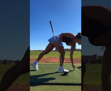 Amazing Golf Swing you need to see | Golf Girl awesome swing | Golf shorts |  Michele