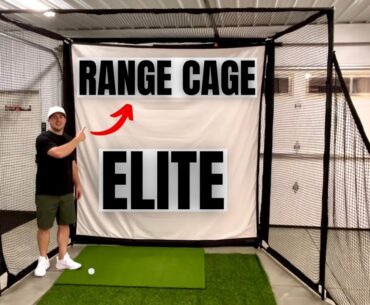 Range Cage Elite Review! Budget Golf Simulator Enclosure for Home 2025