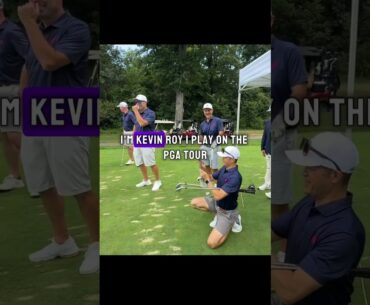 PGA Tour’s Kevin Roy Attempts Trick Shot - Fails #golf #golfswing #golfer