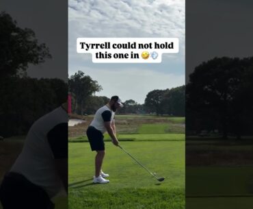 Duty calls 🫣 Tyrrell Hatton having some fun during Ryder Cup practice with Team Europe 😂