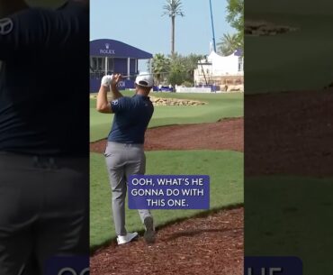 Jon Rahm’s RISKY escape! 👌