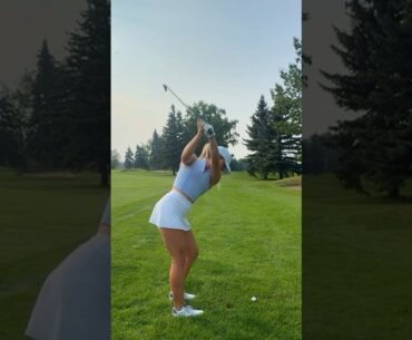 Amazing Golf Swing you need to see | Golf Girl awesome swing | Golf shorts |  Jordan Biegel