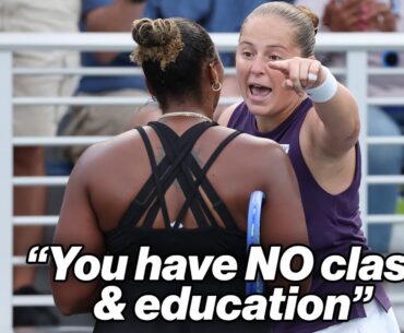 Taylor Townsend gets into fiery US Open post-match moment with Jelena Ostapenko
