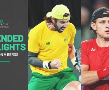 Jordan Thompson v Zizou Bergs | Australia v Belgium | 2025 Davis Cup Qualifiers Extended Highlights