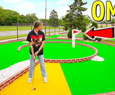 Insane ONE OF A KIND Mini Golf Course!