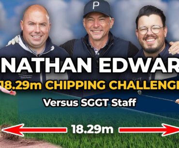 JONATHAN EDWARDS - CHIPPING CHALLENGE - CLOSEST CHIP TO HIS WORLD RECORD TRIPLE JUMP
