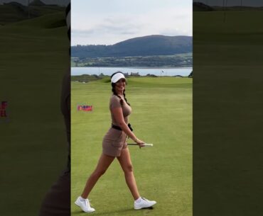 Amazing Golf Swing you need to see | Golf Girl awesome swing | Golf shorts | Hannah Leiner