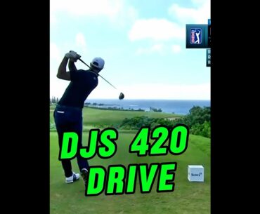 Dustin Johnson's 420 Yard Drive - Nearly Aces It!