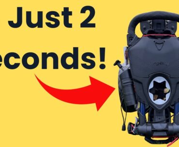 Wait, a push cart that opens itself! BagBoy Nitron Auto-Open Push Cart Review
